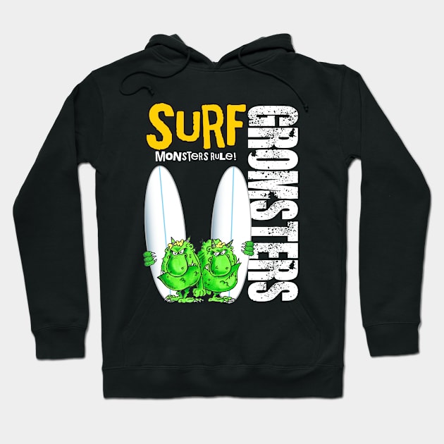 Surf Gromsters #3 Hoodie by brendanjohnson
